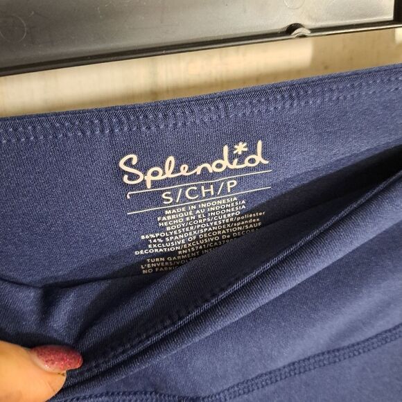 NWT Splendid Leggings Peacock Sheer Active wear - Picture 5 of 14